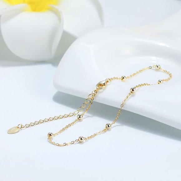 Stunning 925 Beads Bracelet Anklet - Picture 3 of 10